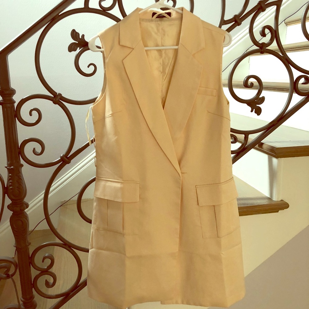 Cream Tuxedo dress
